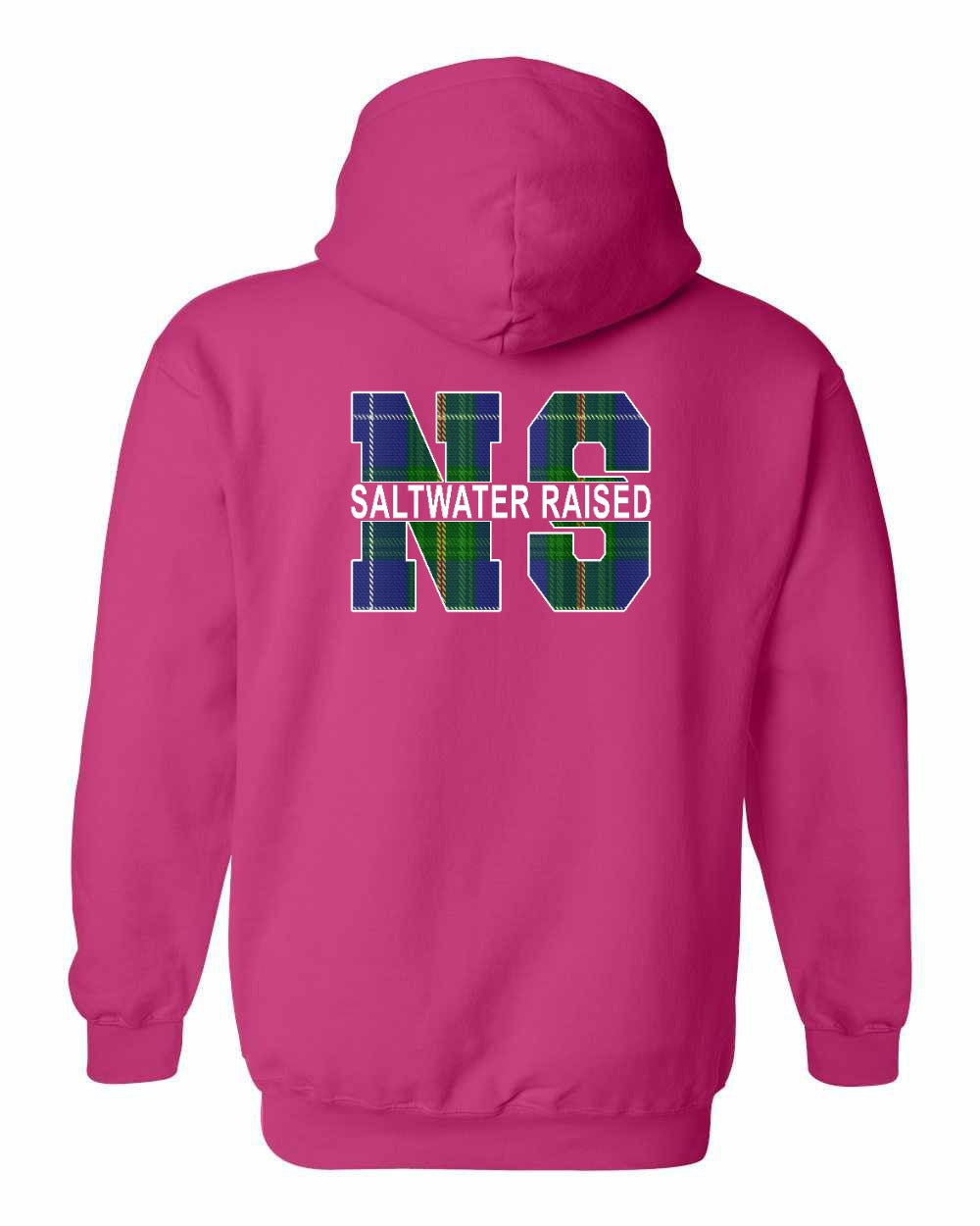 Saltwater Raised NS Left Chest and Back Pullover Hoodie - Unisex