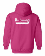 Custom Your Community Swoop (NFLD) Left Chest and Back Pullover Hoodie - Unisex