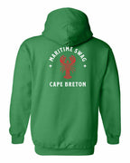 Maritime Swag CB Mandala Red Lobster Left Chest and Back Pullover Hoodie - Unisex