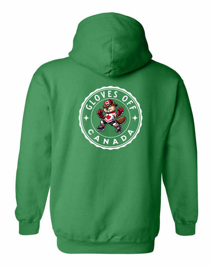 Gloves Off Beaver Left Chest and Back Pullover