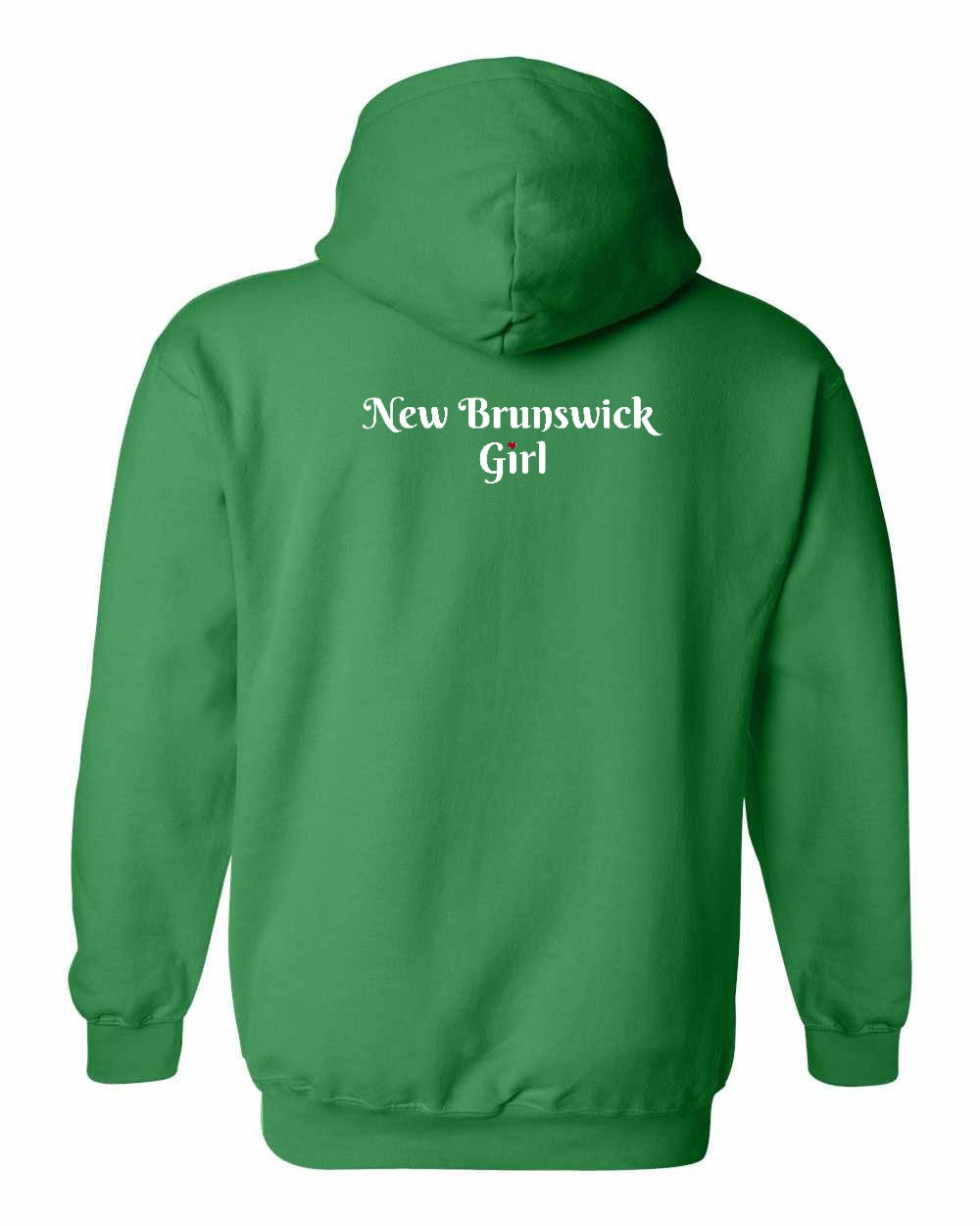 NB Girl Heart Dot Left Chest & Back Pullover Hoodie - Unisex