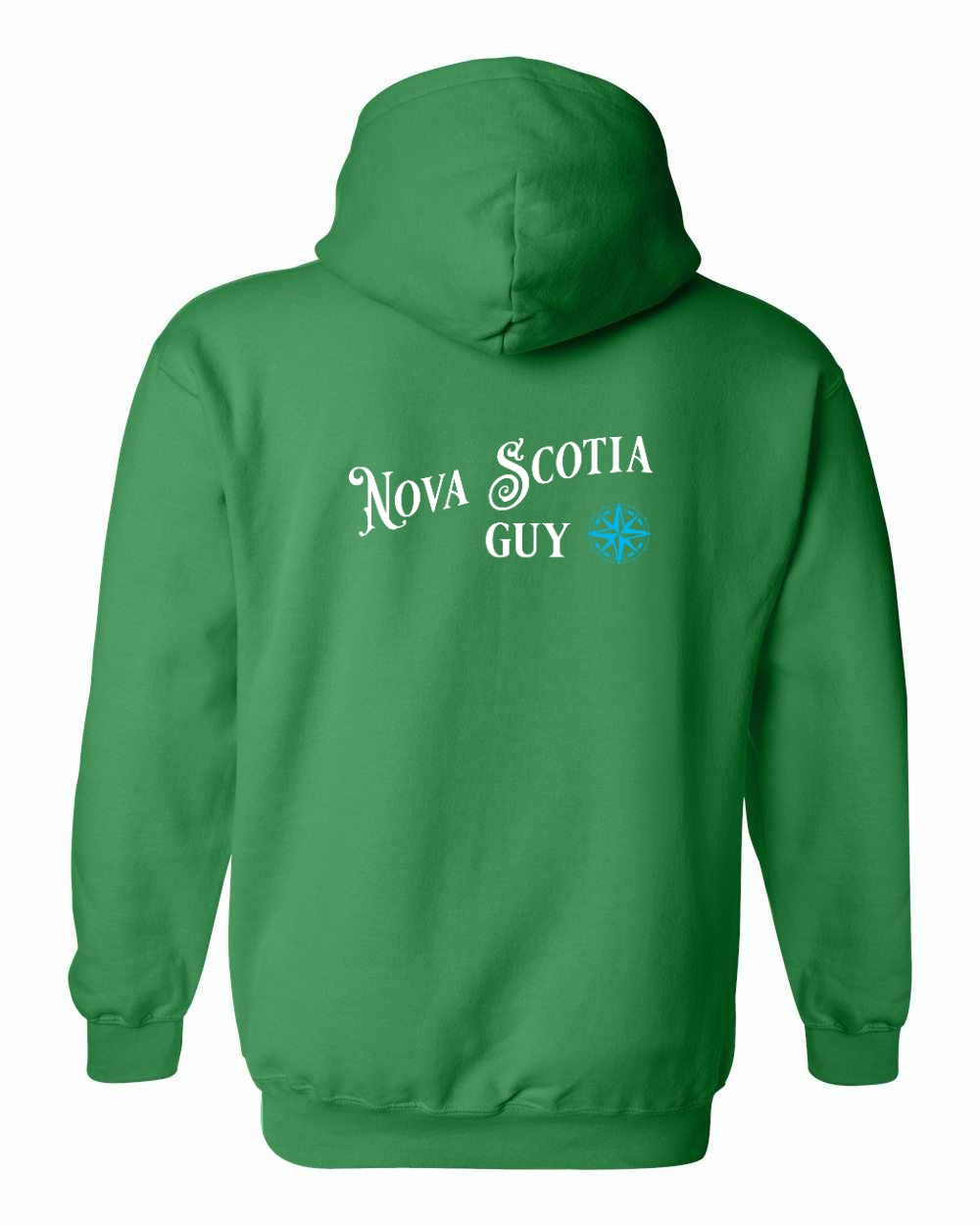 Nova Scotia Guy blue Left Chest and Back pullover