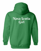 NS Girl Heart Dot Left Chest & Back Pullover Hoodie - Unisex