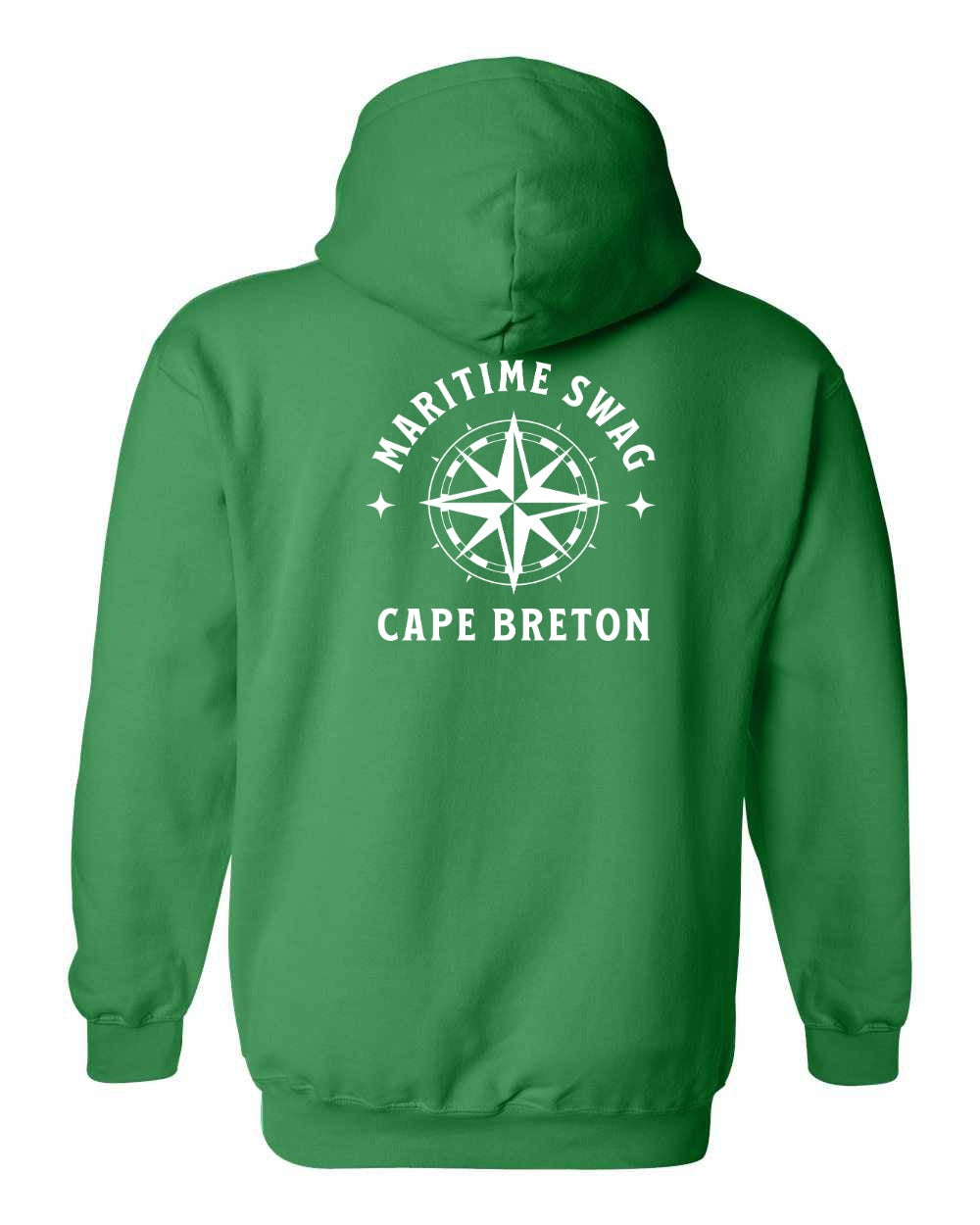 Maritime Swag Cape Breton Compass Left Chest and Back Pullover Hoodie