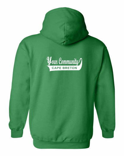 Your Community Swoop (Cape Breton) Left Chest and Back Pullover Hoodie