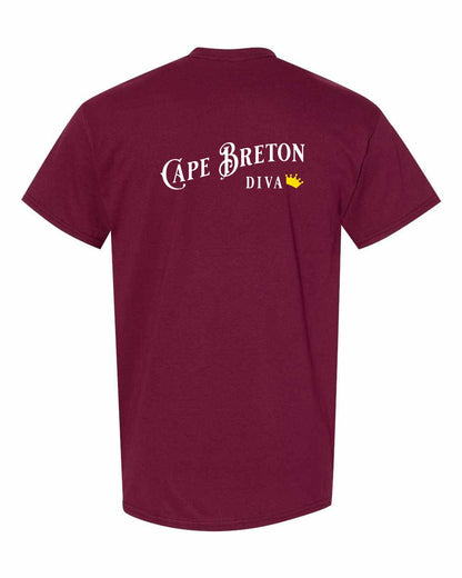 Cape Breton Diva Left Chest and Back Men's Tee
