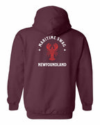 Maritime Swag NFLD Mandala Red Lobster Left Chest Pullover Hoodie - Unisex