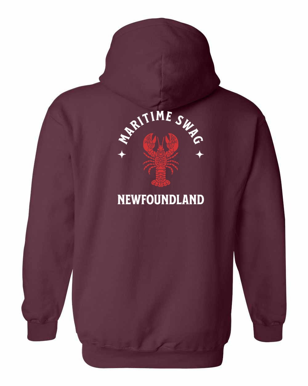 Maritime Swag NFLD Mandala Red Lobster Left Chest Pullover Hoodie - Unisex