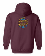 Anchored in NS (New Design) Left Chest and Back Pullover Hoodie - Unisex