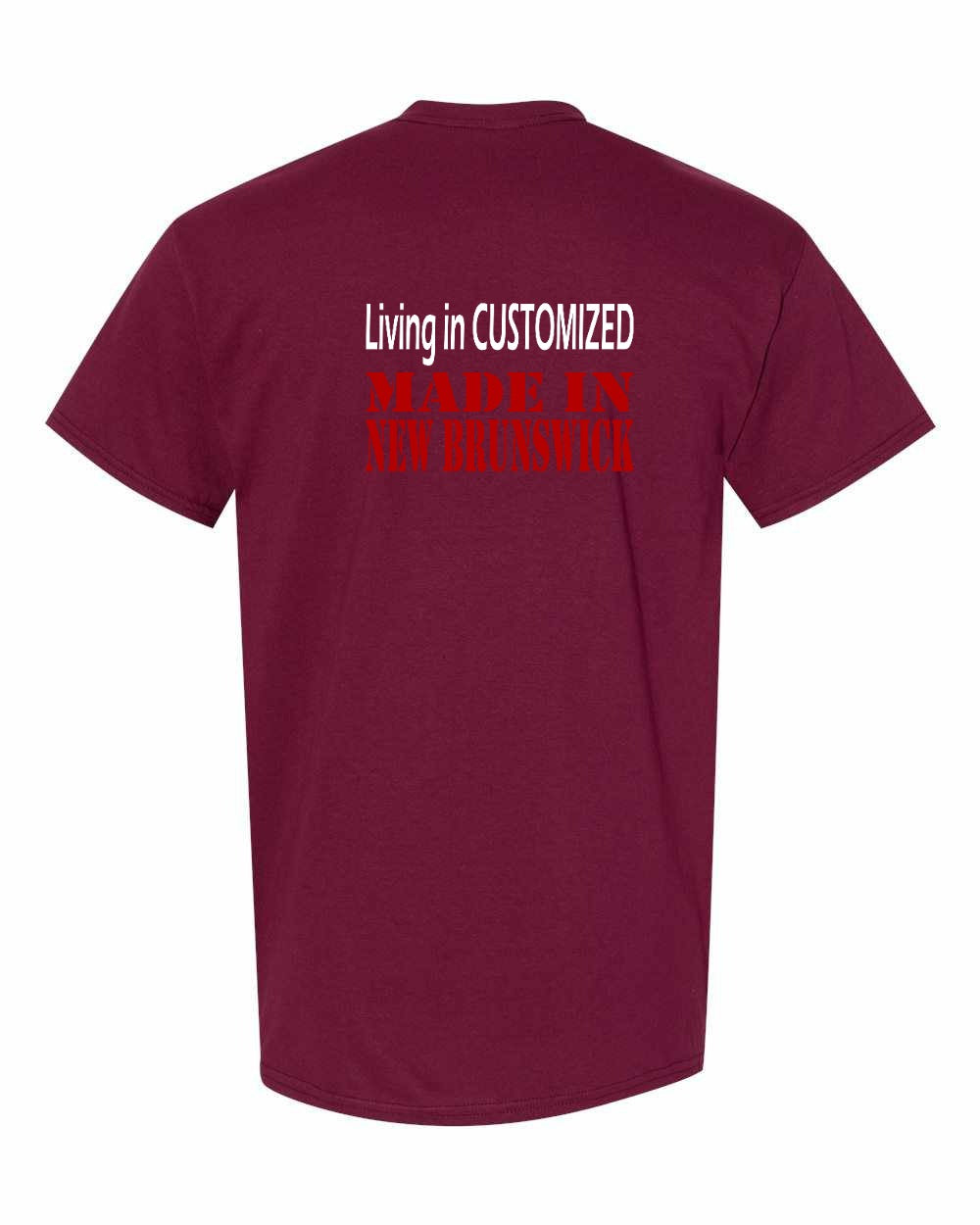 Living in Custom Made in NB Left Chest and Back Men's Tee