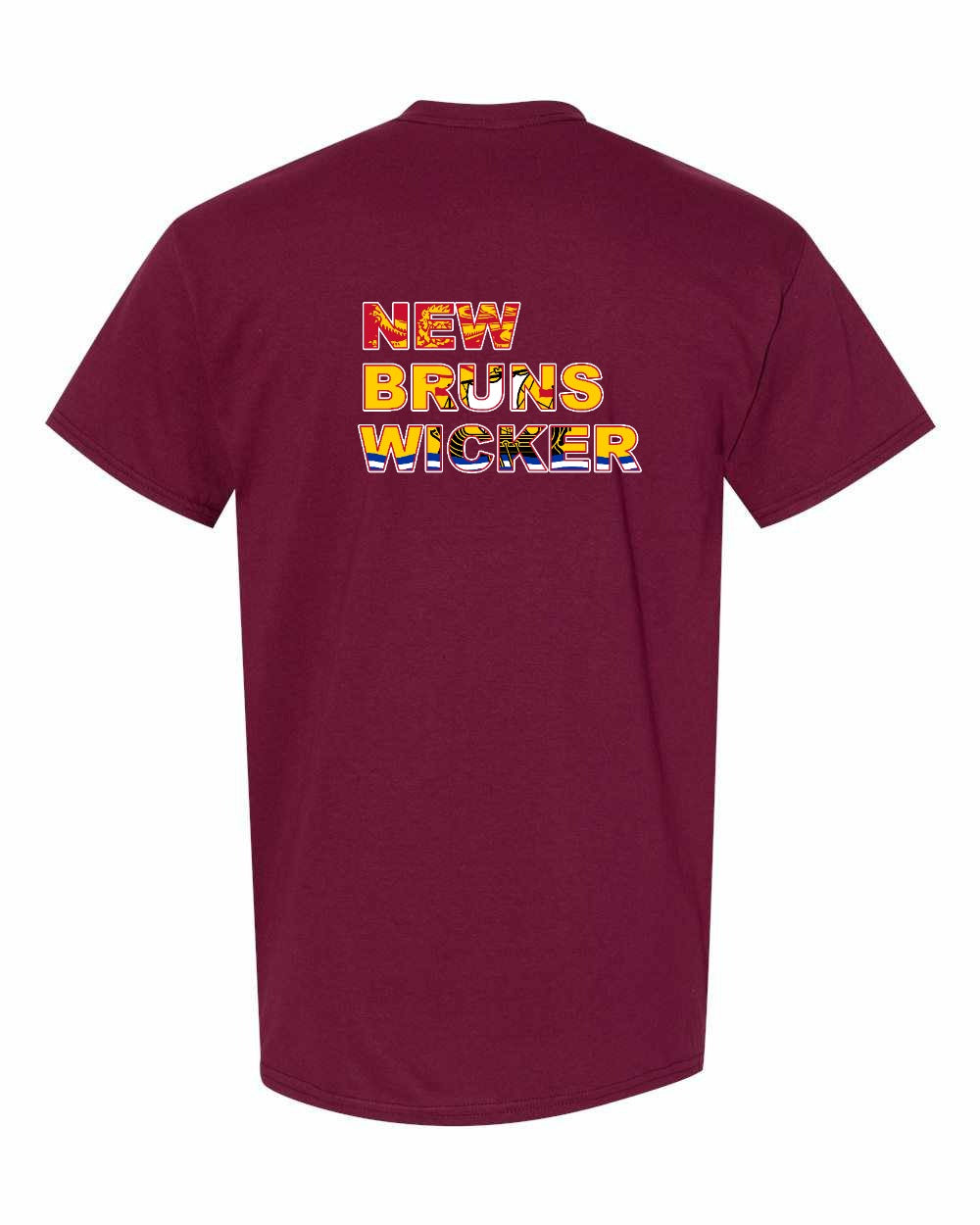 New Bruns Wicker Left Chest and Back Men's Tee