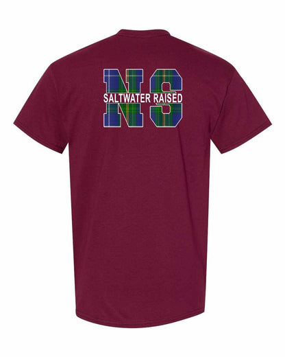 Saltwater Raised Left Chest and Back mens-tee