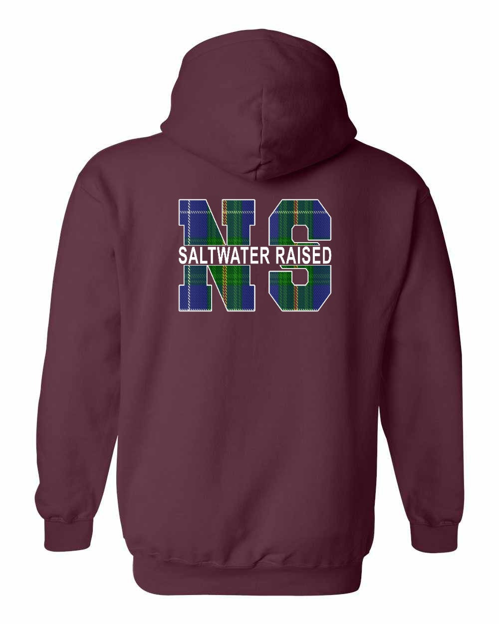 Saltwater Raised NS Left Chest and Back Pullover Hoodie - Unisex