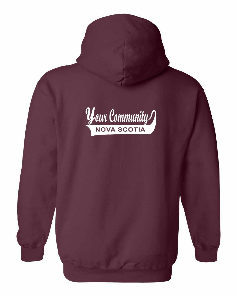 Custom Your Community Swoop (NS) Left Chest and Back Pullover Hoodie - Unisex