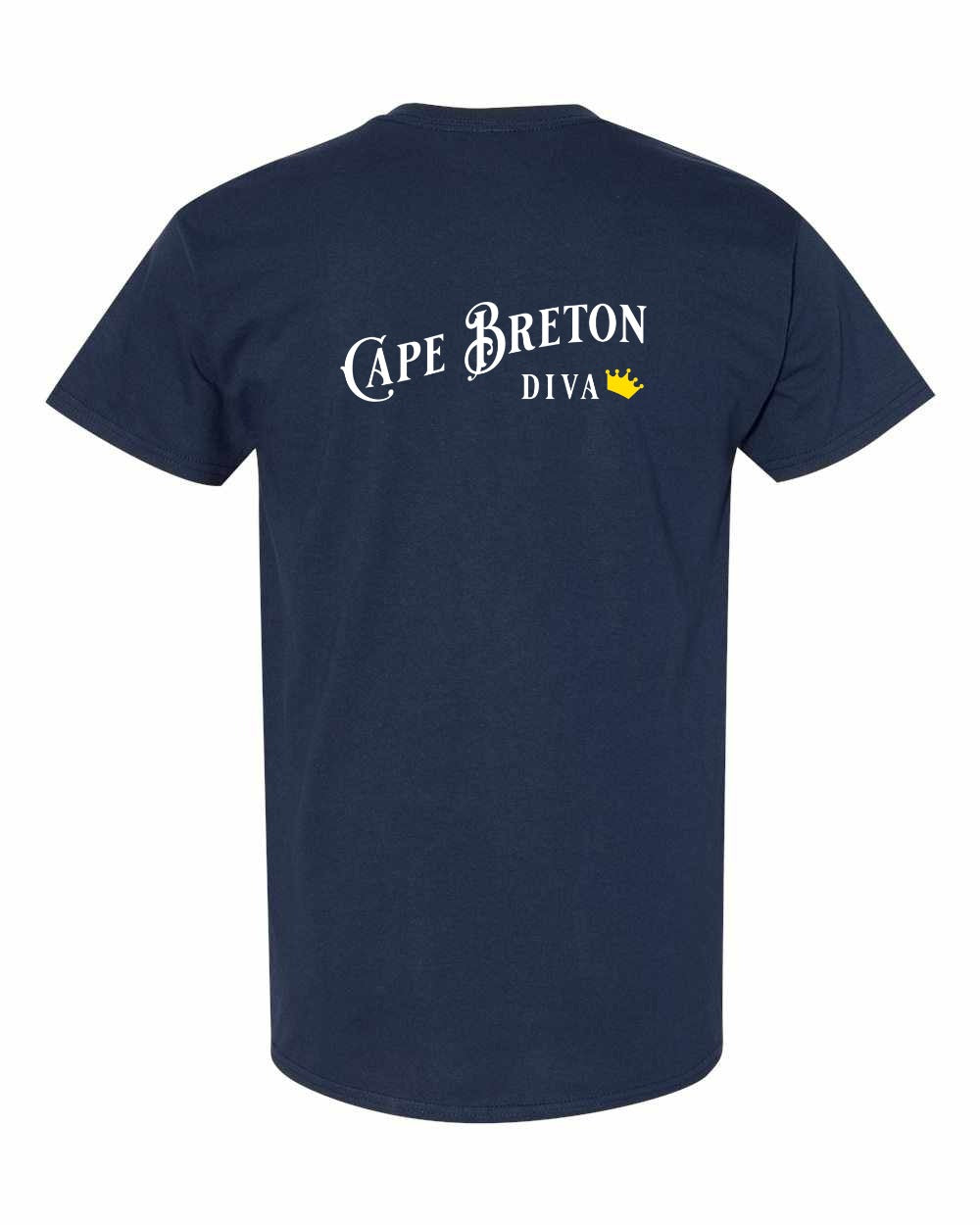 Cape Breton Diva Left Chest and Back Men's Tee