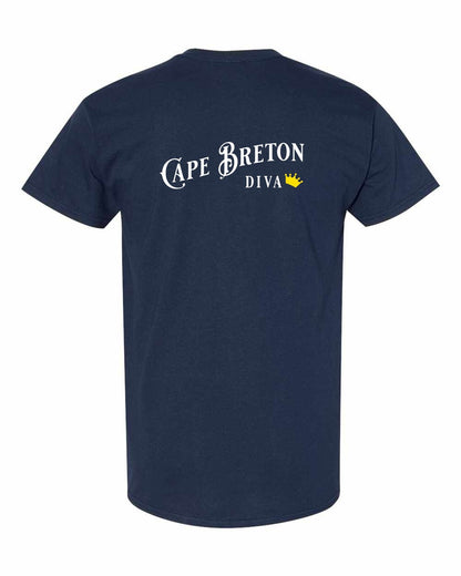 Cape Breton Diva Left Chest and Back Men's Tee
