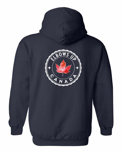 Elbows up Leaf Left Chest and Back Pullover