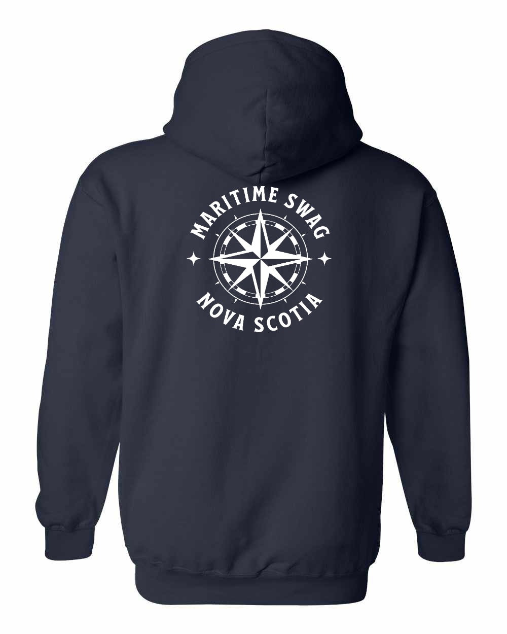 Maritime Swag NS Compass Left Chest and Back Pullover Hoodie - Unisex
