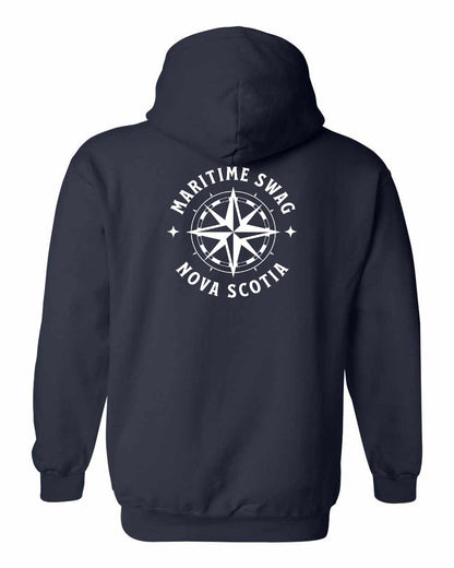 Maritime Swag Nova Scotia Compass Left Chest and Back pullover