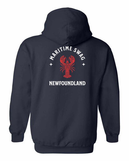 Maritime Swag Newfoundland Mandala Red Lobster Left Chest Pullover