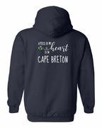 A piece of My heart in CB Tartan Heart Left Chest and Back Pullover Hoodie - Unisex