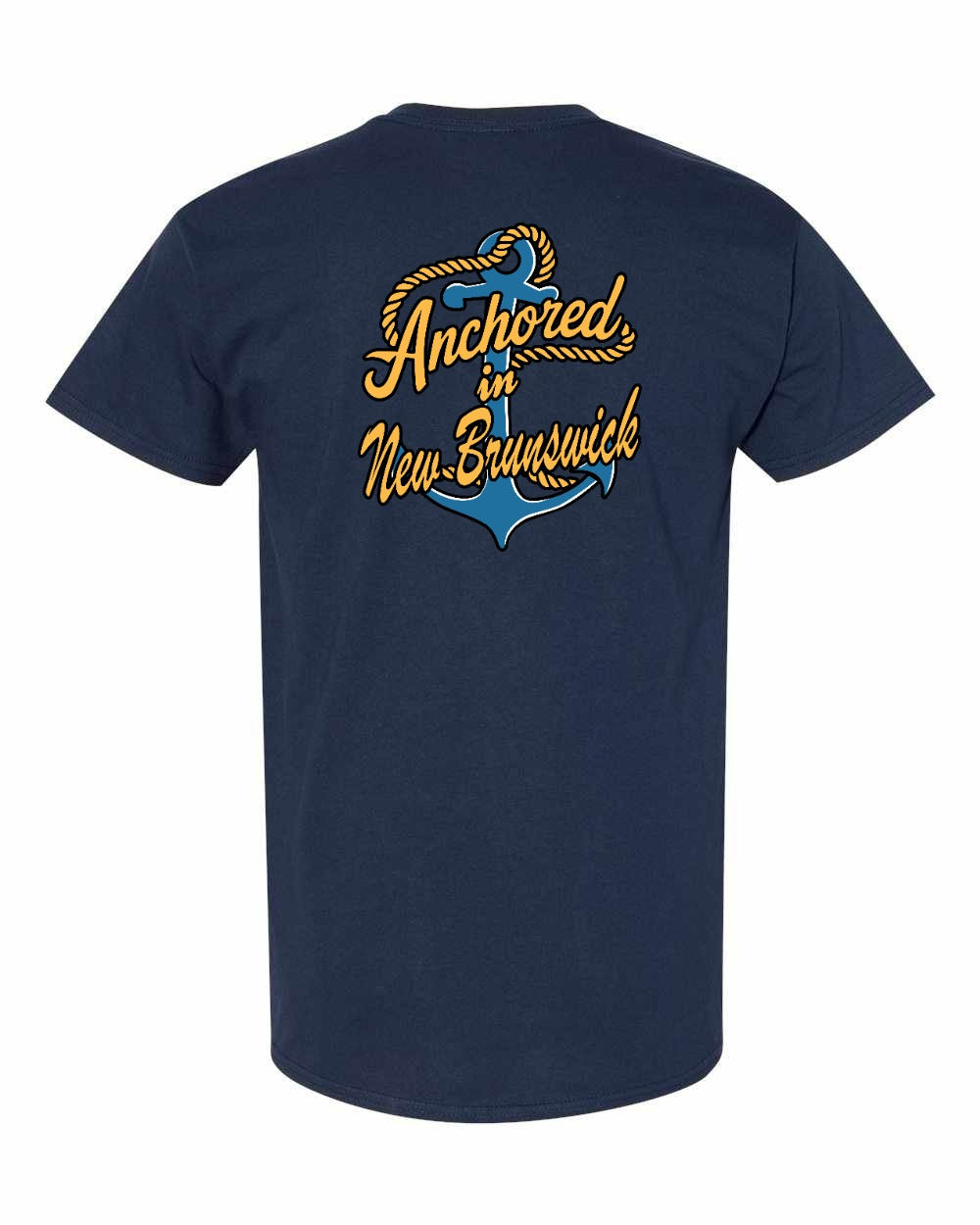 Anchored in NB Left Chest and Back Men's Tee