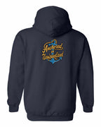 Anchored in NFLD (New Design) Left Chest and Back Pullover Hoodie - Unisex