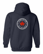 Canadian Strong Leaf Left Chest and Back Pullover Hoodie - Gildan Canada (sewn Internationally) - Unisex