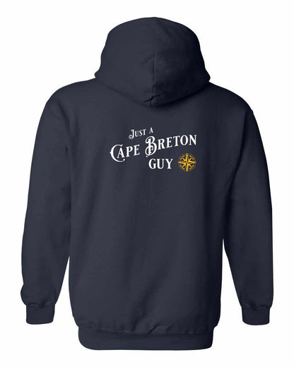 Just a Cape Breton Guy yellow Left Chest and Back Pullover Hoodie