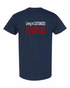 Living in Custom Made in NB Left Chest and Back Men's Tee