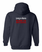 Living Alberta Made in NS Left Chest and Back Pullover Hoodie - Unisex
