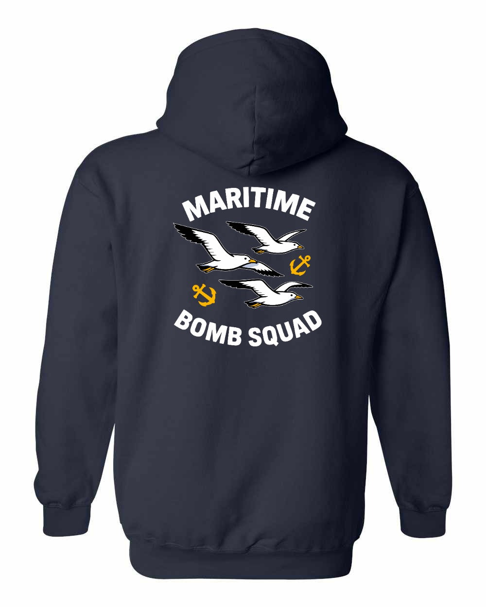 Maritime Bomb Squad Left Chest & Back Pullover Hoodie - Unisex