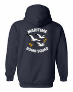 Maritime Bomb Squad Left Chest & Back Pullover Hoodie - Unisex
