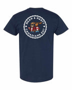 Mean and Nasty Canadian's Eh!  Left Chest & Back Men's Tee - Gildan Canada (sewn Internationally)