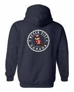 Never 51st Beaver Left Chest and Back Pullover Hoodie - Gildan Canada (sewn Internationally) - Unisex