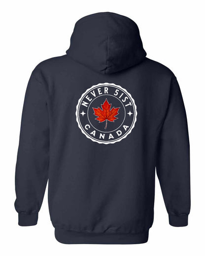 Never 51st Leaf Left Chest and Back Pullover