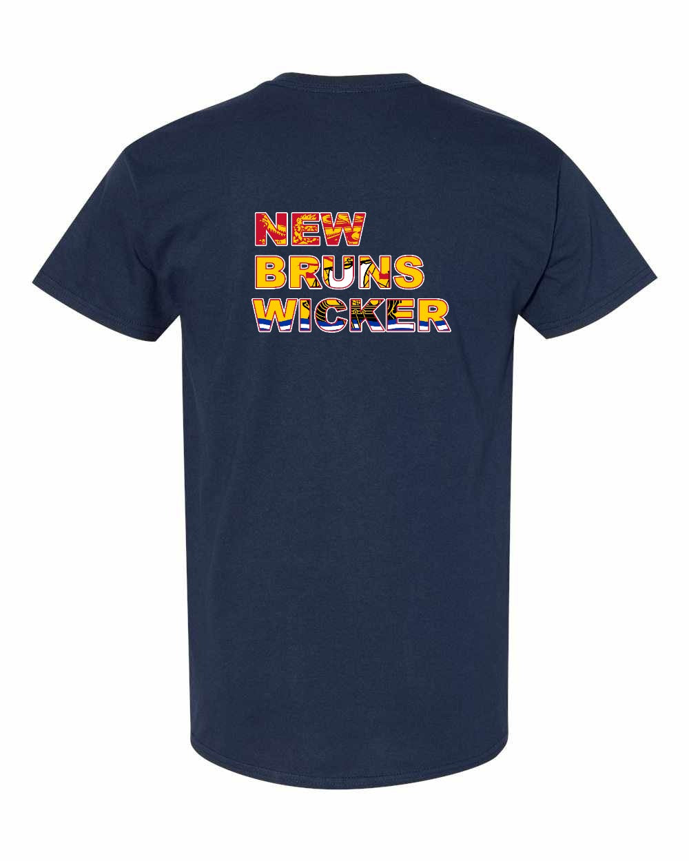 New Bruns Wicker Left Chest and Back Men's Tee