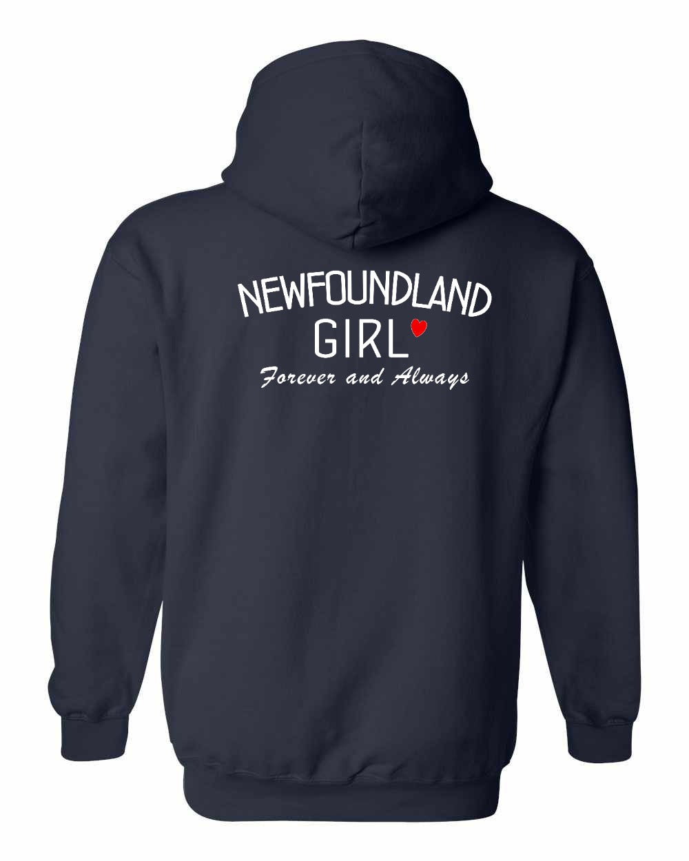 NFLD Girl Forever and Always Left Chest & Back Pullover Hoodie - Unisex