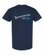 NFLD Guy Blue Left Chest and Back Men's Tee