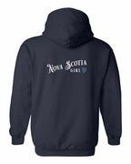 NS Girl Tartan Heart Left Chest and Back Pullover Hoodie - Unisex