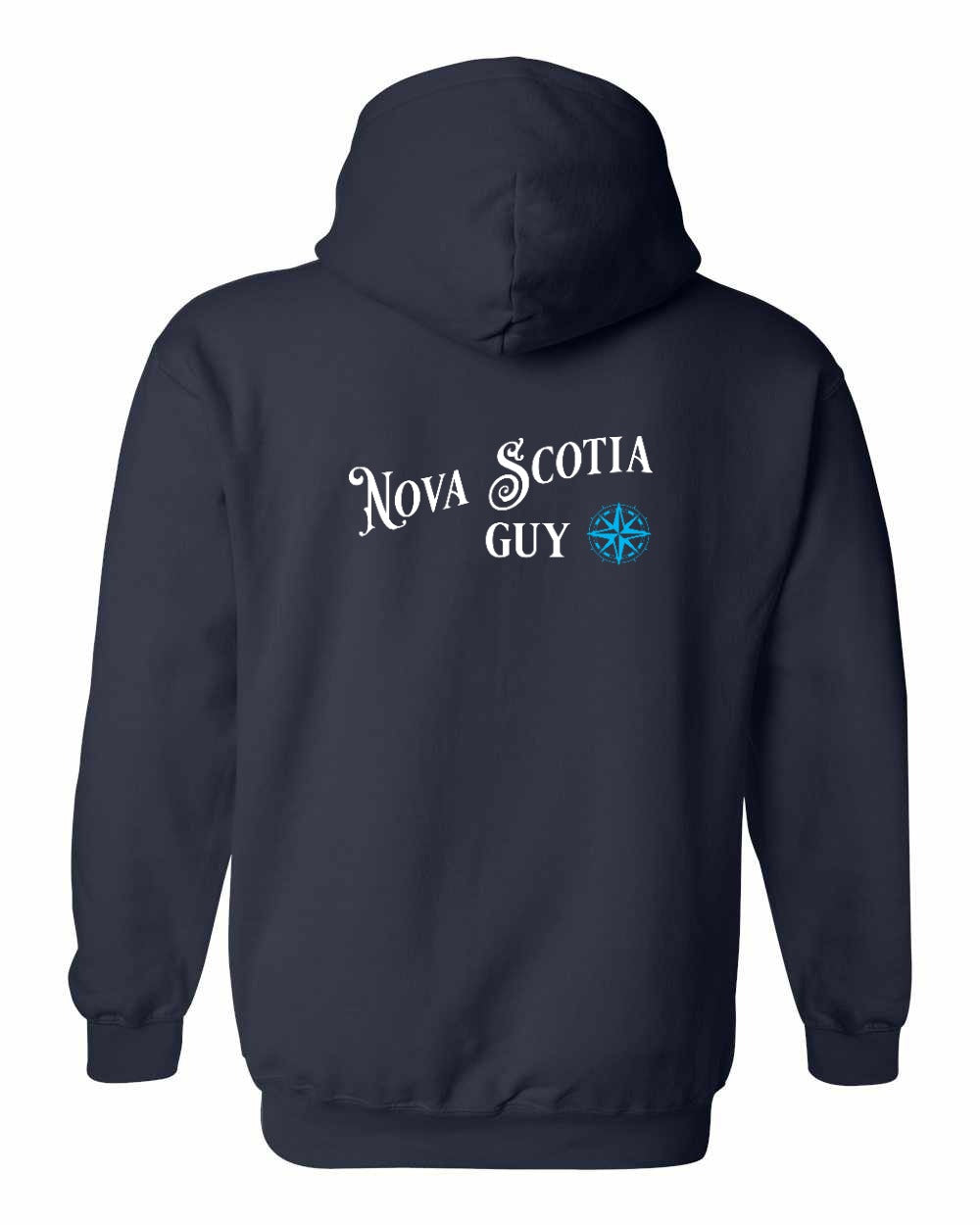 NS Guy Blue Left Chest and Back Pullover Hoodie - Unisex