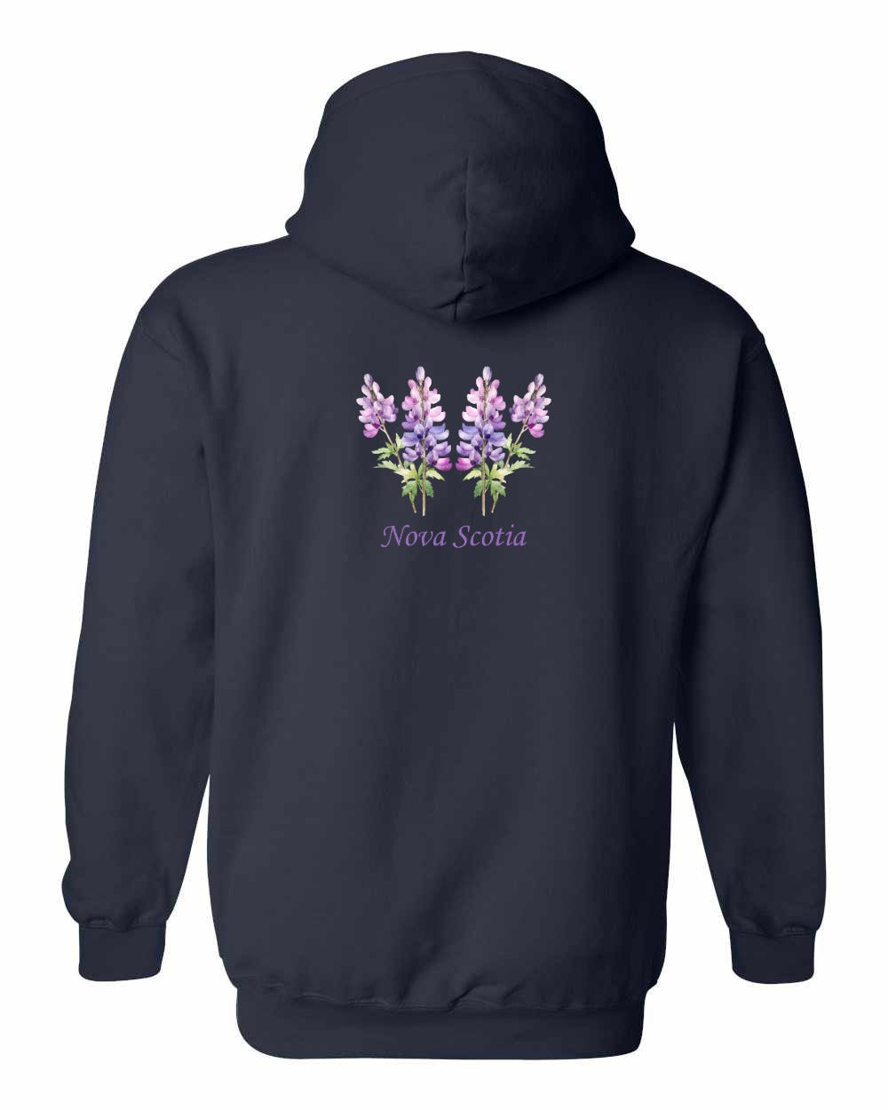 Nova Scotia Lupins Left Chest and Back pullover