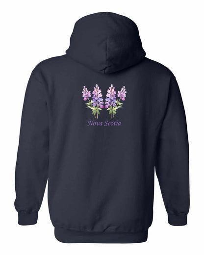 Nova Scotia Lupins Left Chest and Back pullover