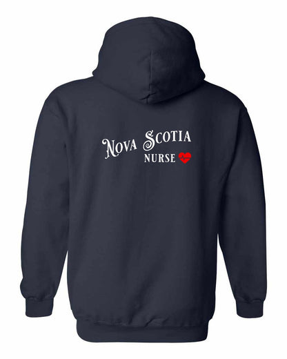 Nova Scotia Nurse Left Chest and Back pullover