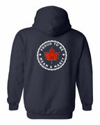 Proud Mean & Nasty Leaf Left Chest and Back Pullover Hoodie - Gildan Canada (sewn Internationally) - Unisex