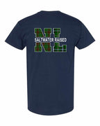 NFLD and Labrador Saltwater Raised Left Chest and Back Men's Tee