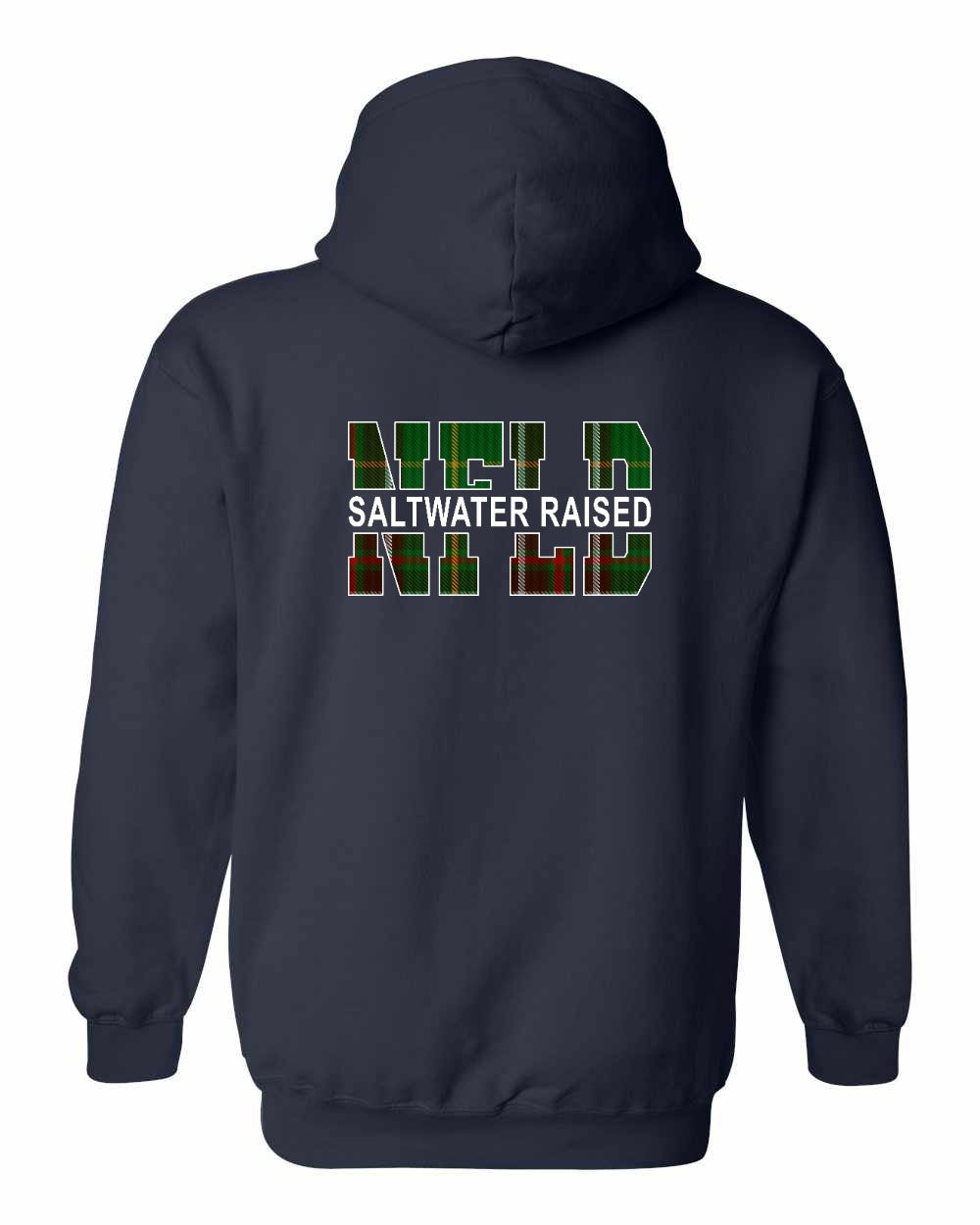 NFLD Saltwater Raised Left Chest and Back Pullover Hoodie - Unisex