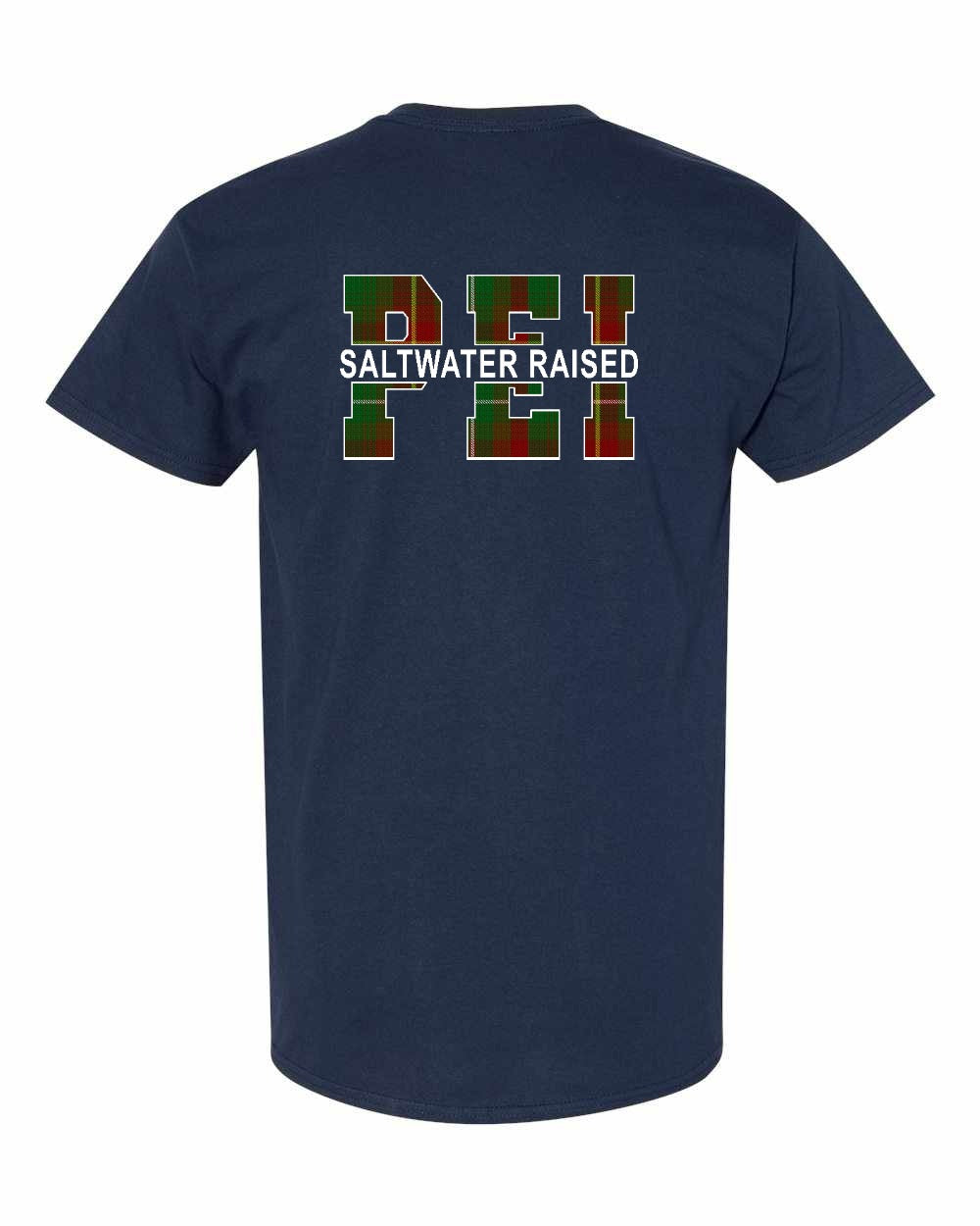 PEI Saltwater Raised Left Chest and Back Men's Tee