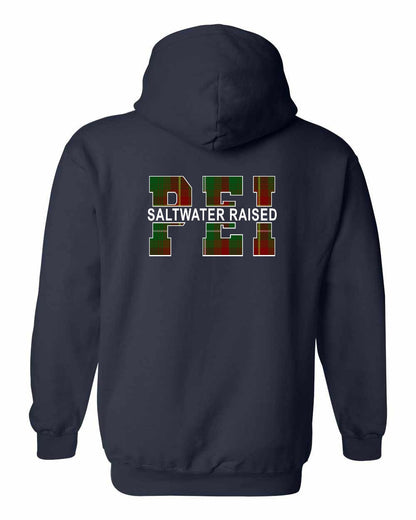 Prince Edward Island Saltwater Raised Left Chest and Back Pullover Hoodie
