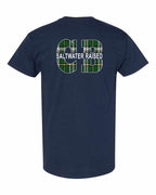 CB Saltwater Raised Left Chest and Back Men's Tee